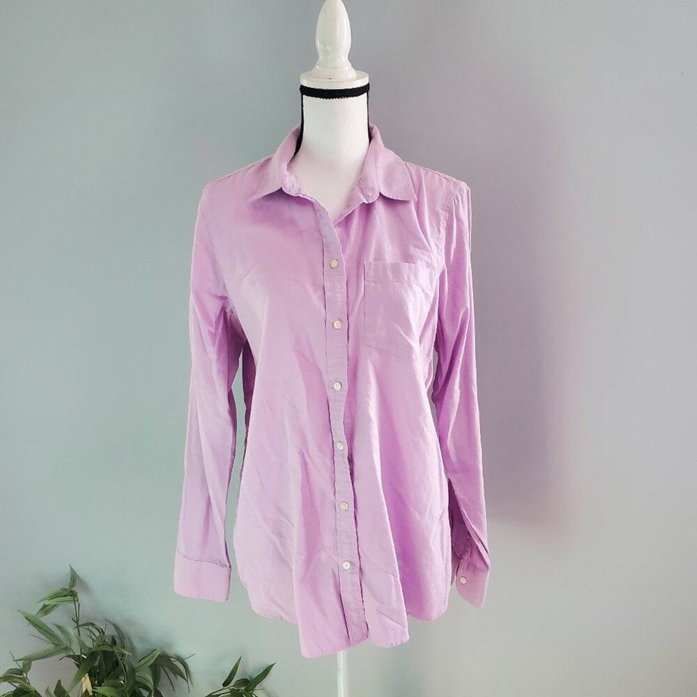 Banana Republic Purple Dillon Button Down Shirt L